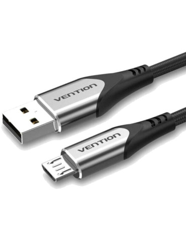 Cable USB 2.0 Vention COAHD/ USB Macho - MicroUSB Macho/ 480Mbps/ 50cm/ Gris