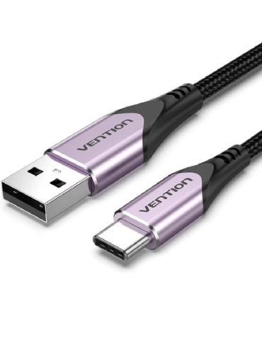 Cable USB 2.0 Tipo-C Vention CODVF/ USB Tipo-C Macho - USB Macho/ 480Mbps/ 1m/ Purpura