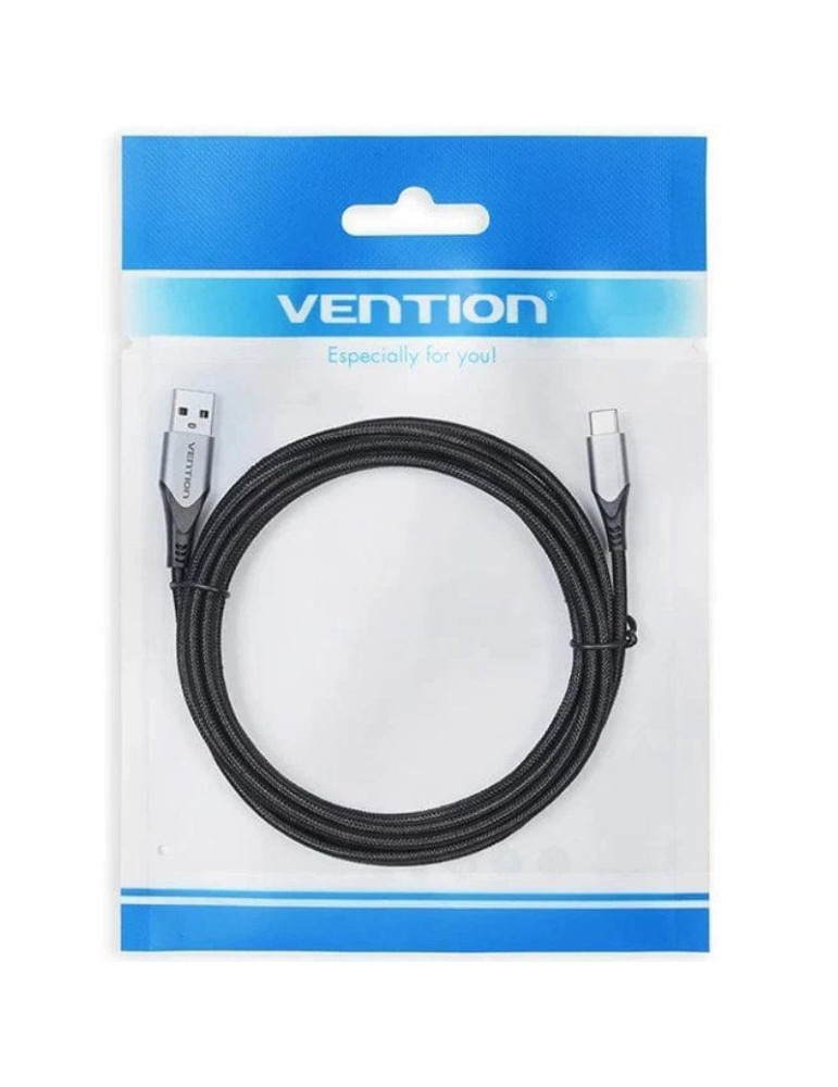 Cable USB 2.0 Tipo-C Vention COKBC/ USB Macho - USB Tipo-C Macho/ 480Mbps/ 25cm/ Gris
