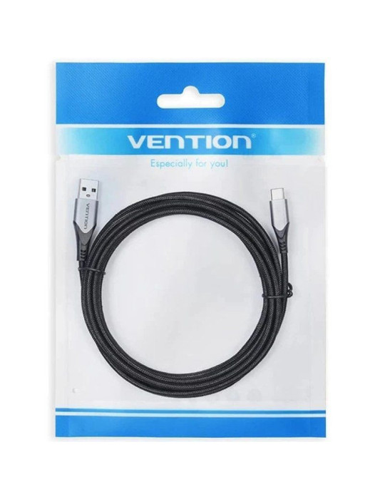 Cable USB 2.0 Tipo-C Vention COKBC/ USB Macho - USB Tipo-C Macho/ 480Mbps/ 25cm/ Gris