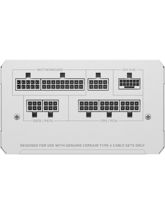 Fuente de Alimentación Corsair RM1000/ 1000W/ Ventilador 12cm/ Cybenetics Gold/ Blanca