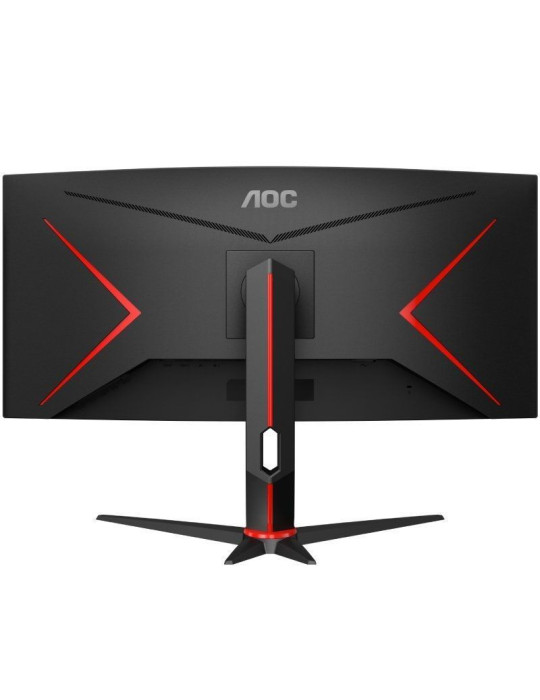 Monitor Gaming Ultraparonámico Curvo AOC CU34G2XP/BK 34"/ WQHD/ 1ms/ 180Hz/ VA/ Negro