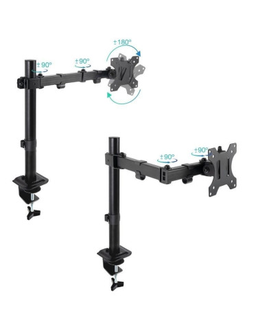Soporte de Mesa para Monitor TooQ DB1801TN-B/ Giratorio/ Inclinable/ hasta 8kg 2