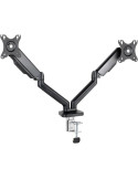 Soporte de Mesa para 2 Monitores TooQ DB5132TNR-B/ Giratorio/ Inclinable/ hasta 9kg