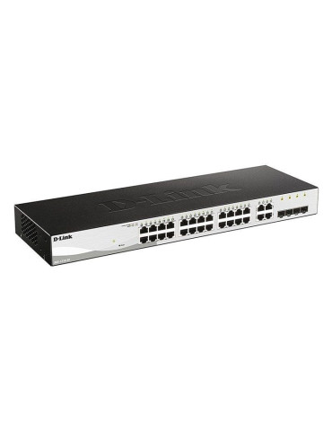 Switch Gestionable D-Link DGS-1210-28 28 Puertos/ RJ-45 Gigabit 10/100/1000/ SFP 2