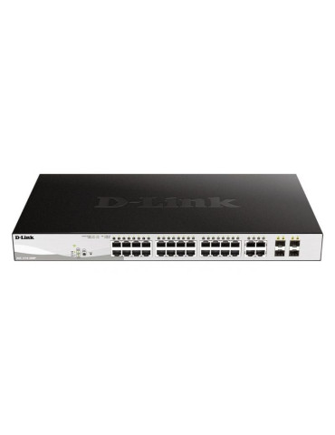Switch D-Link Smart Plus DGS-1210-28MP 28 Puertos/ RJ-45 10/100/1000 PoE/ SFP 2