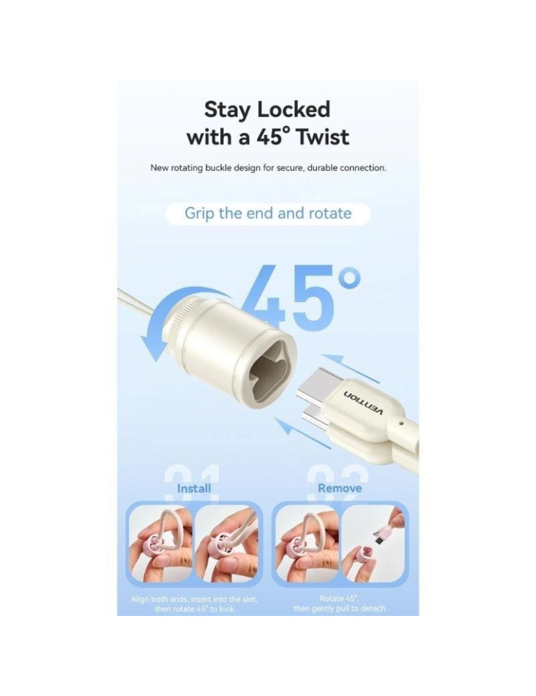 Powerbank 20000mAh Vention FKBN0-C/ 22.5W/ Beige/ Incluye Cable USB Tipo-C