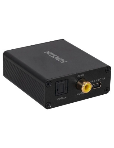 Convertidor de Audio Fonestar FO-41DAH/ Entrada Toslink y RCA/ Salida 2x RCA/ 1x Jack 3.5 2