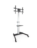 Soporte de Suelo Inclinable/ Ajustable con Ruedas TooQ FS1886M-B para TV de 37-86"/ hasta 50kg