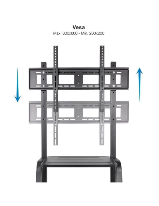 Soporte de Suelo Ajustable con Ruedas TooQ FS20101M-B para TV de 37-100"/ hasta 150kg