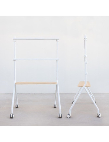 Soporte de Suelo con Ruedas TooQ iLOVE FS20207M-W para TV de 49-80"/ hasta 50kg 2