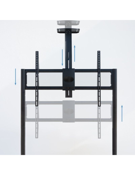 Soporte de Suelo con Ruedas TooQ FS20208M-B para TV de 55-100"/ hasta 120kg
