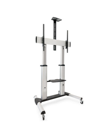 Soporte de Suelo Inclinable/ Ajustable con Ruedas TooQ FS20300M-B para TV de 60-100"/ hasta 100kg 2