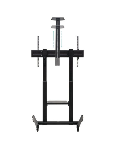 Soporte de Suelo Inclinable con Ruedas TooQ FS20406HM-B para TV de 60-100"/ hasta 120kg 2