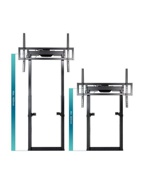 Soporte de Suelo/ Pared Eléctrico TooQ FSM01-B para TV 55-100"/ hasta 120kg