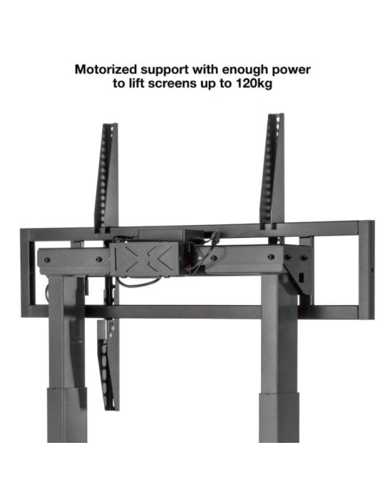 Soporte de Suelo Eléctrico con Ruedas TooQ FSM02-B para TV 55-100"/ hasta 120kg