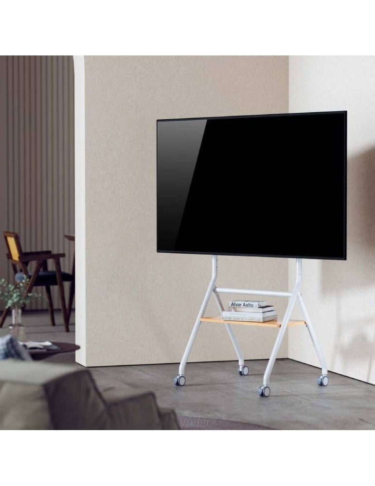 Soporte de Suelo con Ruedas Aisens FT86FE-331 para TV de 37-86"/ hasta 50kg