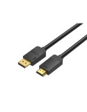 Cable Conversor Vention HADBG/ Displayport Macho - HDMI Macho/ 1.5m/ Negro