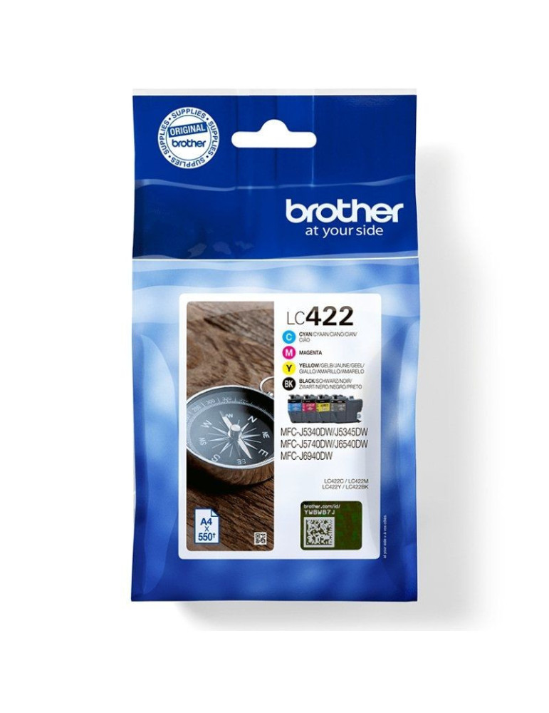 Cartucho de Tinta Original Brother LC422VAL Multipack/ Cian/ Magenta/ Amarillo/ Negro