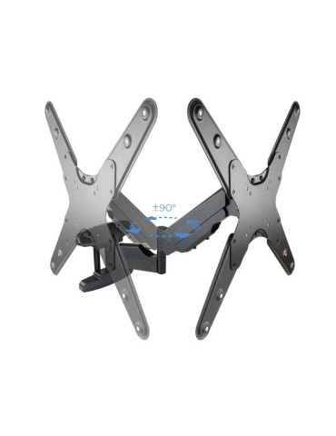 Soporte de Pared Giratorio/ Inclinable/ Nivelable TooQ LP2355TN-B para TV de 23-55"/ hasta 30kg 2