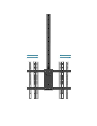 Soporte de Techo Giratorio/ Inclinable/ Nivelable TooQ LPCE1175TSLI-XL-B para TV de 32-75"/ hasta 60kg 2
