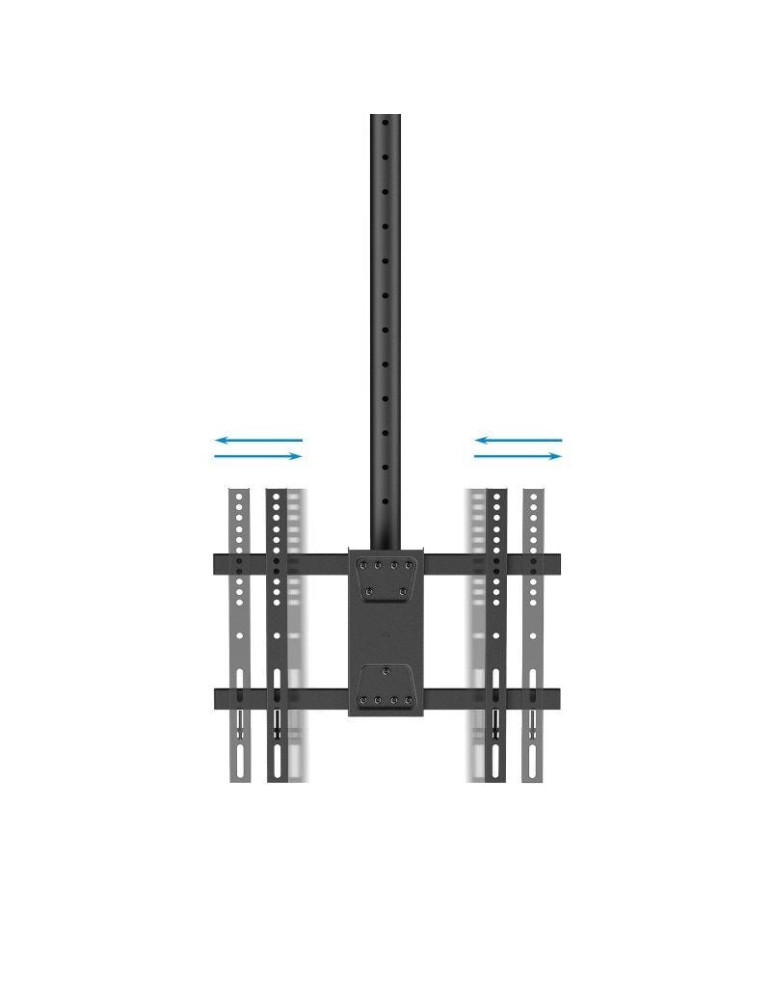 Soporte de Techo Giratorio/ Inclinable/ Nivelable TooQ LPCE1175TSLI-XL-B para TV de 32-75"/ hasta 60kg