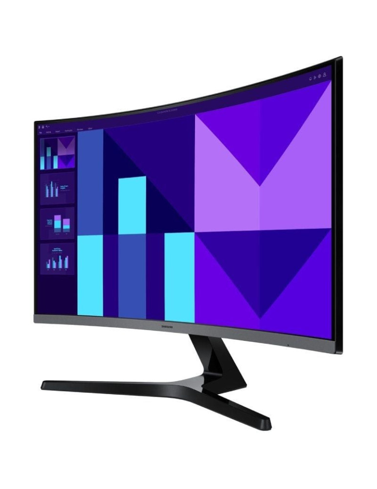 Monitor Profesional Curvo Samsung Essential Monitor S3 S39GD S27D396GAU 27"/ Full HD/ Multimedia/ Negro y Plata