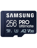 Tarjeta de Memoria Samsung Pro Ultimate 256GB microSD XC con Adaptador/ Clase 10/ 200MBs