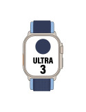 Apple Watch Ultra 3/ GPS/ Cellular/ 49mm/ Caja de Titanio Natural/ Correa Loop Trail Azul/azul brillante M/L