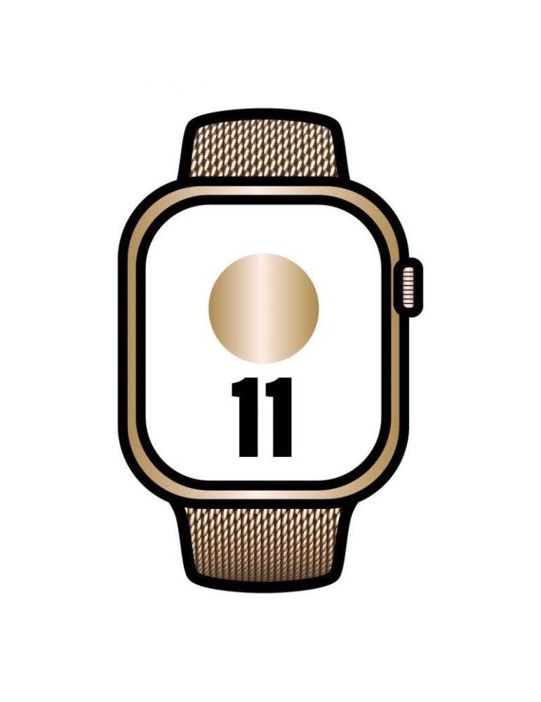 Apple Watch Series 11/ GPS/ Cellular/ 42mm/ Titanio Dorado/ Correa Dorada Milanese Loop
