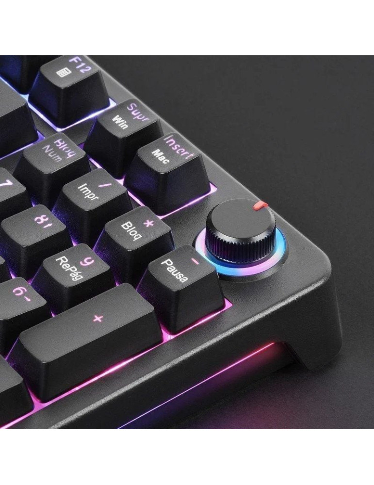 Teclado Gaming Mecánico Mars Gaming MKPROYES/ Switch Amarillo