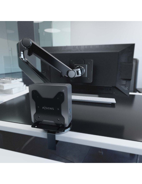 Soporte para miniPC VESA 100x100 Aisens MPC05-205/ Hasta 5Kg