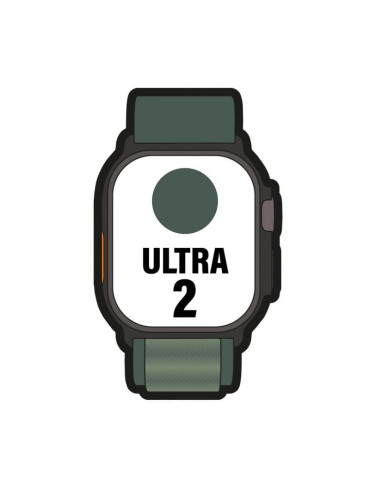 Apple Watch Ultra 2/ GPS/ Cellular/ 49mm/ Caja de Titanio Negro / Correa Loop Alpine Verde Oscuro Grande