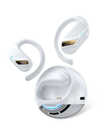 Auriculares Deportivos Bluetooth Vention Open Ear OpenBeat O12 NBUW0 con estuche de carga/ Blancos