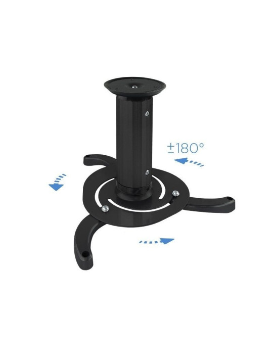 Soporte de Techo para Proyector TooQ PJ1010TN-B/ Inclinable/ Giratorio/ hasta 10kg