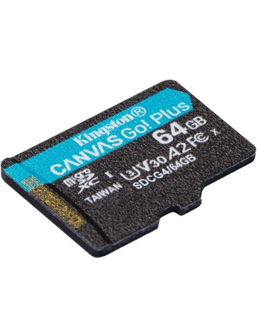 Tarjeta de Memoria Kingston CANVAS Select Plus 64GB microSD XC/ Clase 10/ 200MBs 2