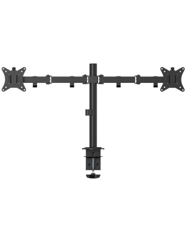 Soporte de Mesa para 2 Monitores Fonestar SMM-112BA/ Giratorio/ Inclinable/ hasta 9kg