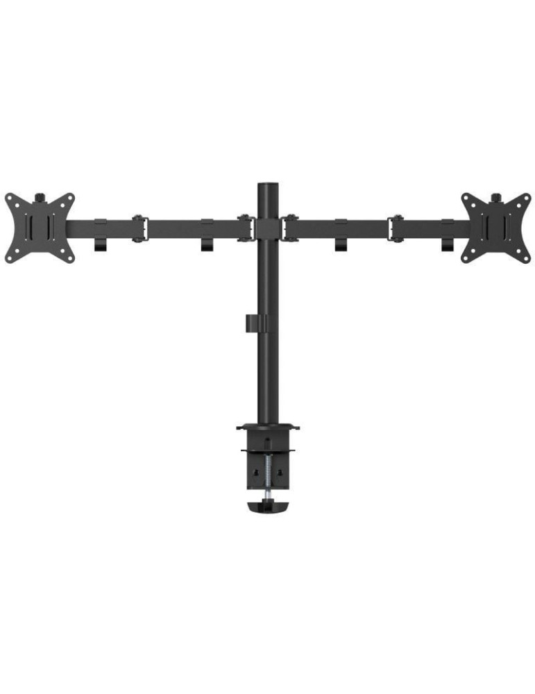 Soporte de Mesa para 2 Monitores Fonestar SMM-112BA/ Giratorio/ Inclinable/ hasta 9kg