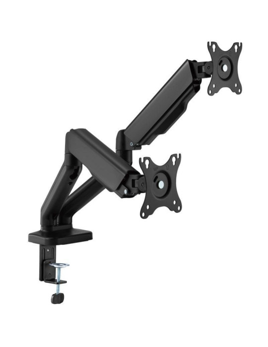 Soporte de Mesa para 2 Monitores Fonestar SMM-112PR/ Giratorio/ Inclinable/ hasta 9kg
