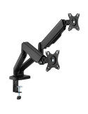 Soporte de Mesa para 2 Monitores Fonestar SMM-112PR/ Giratorio/ Inclinable/ hasta 9kg