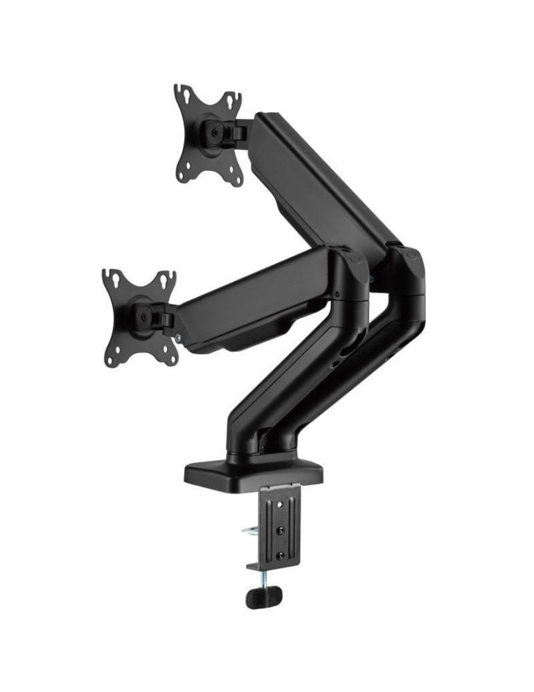 Soporte de Mesa para 2 Monitores Fonestar SMM-112PR/ Giratorio/ Inclinable/ hasta 9kg