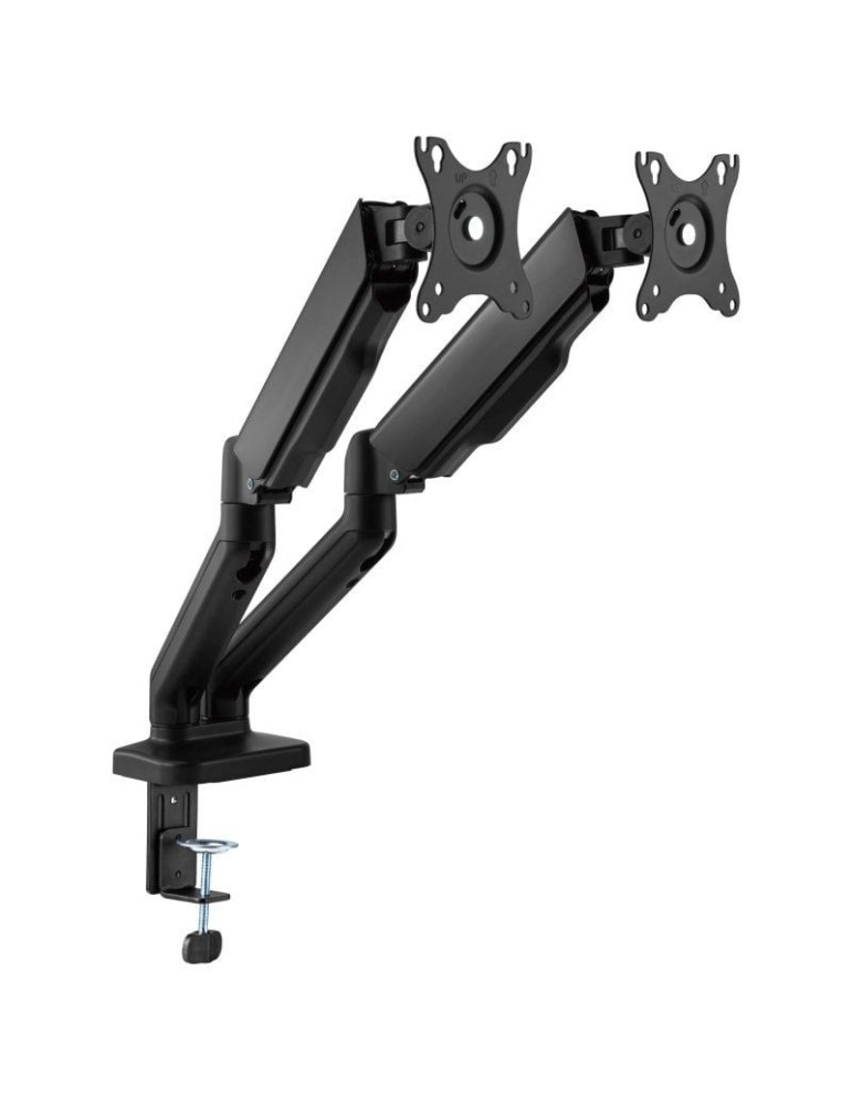 Soporte de Mesa para 2 Monitores Fonestar SMM-112PR/ Giratorio/ Inclinable/ hasta 9kg