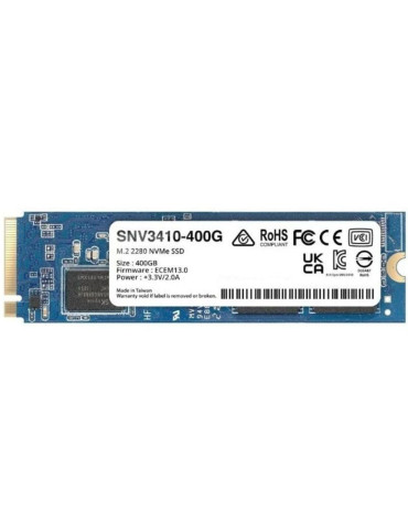 Disco SSD Synology SNV3410 400GB/ M.2 2280 PCIe Gen3