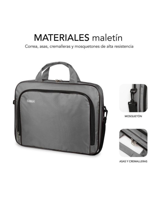 Maletín Subblim Oxford para Portátiles hasta 14"/ Gris