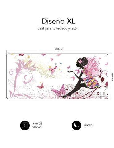 Alfombrilla Subblim SUBMP-01PUW05 Hada XL/ 900 x 400 x 3 mm 2