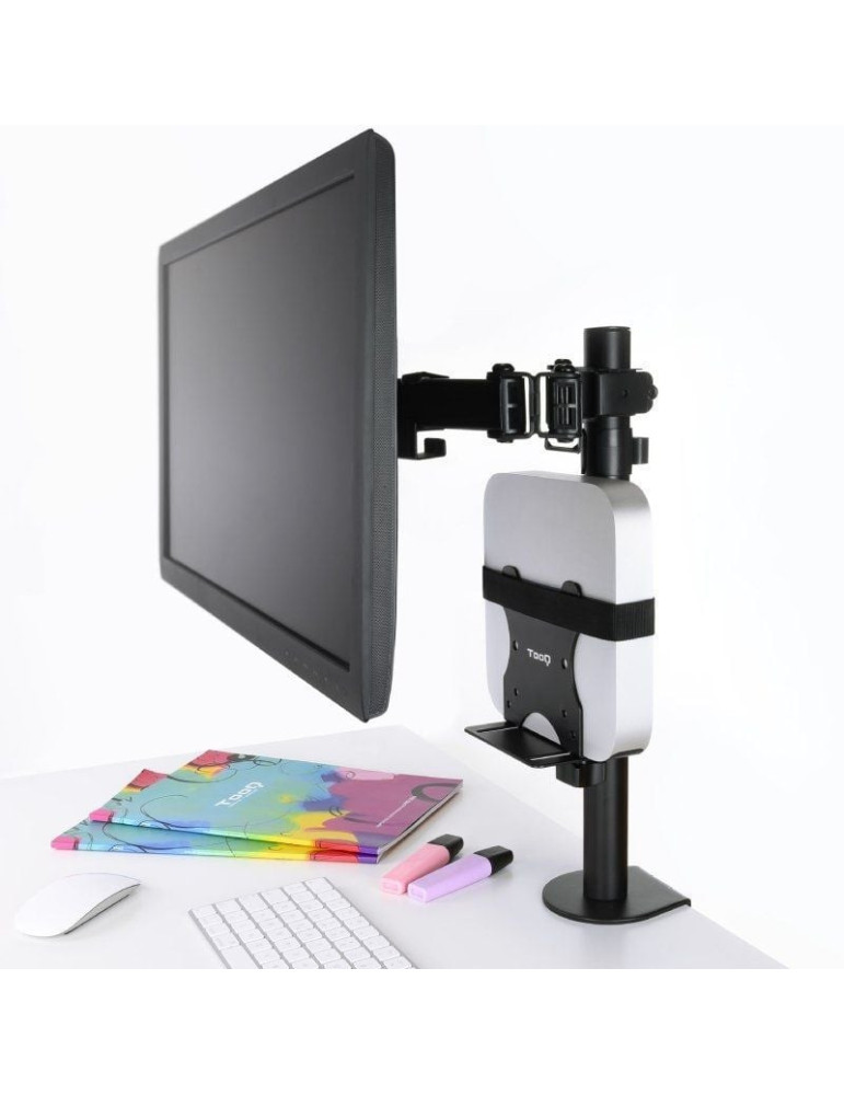 Soporte para miniPC VESA 100x100 TooQ TCCH0001-B/ hasta 5kg