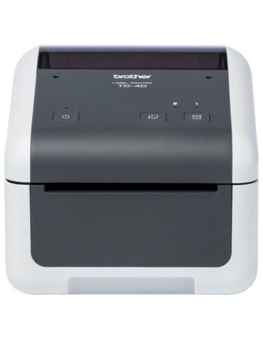 Impresora de Etiquetas y Tickets Brother TD-4410D/ Térmica/ Ancho etiqueta 108mm/ USB-RS232/ Blanca y Negra