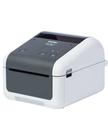 Impresora de Etiquetas y Tickets Brother TD-4420DN/ Térmica Directa/ Ancho etiqueta 118mm/ USB-RS-232C/ Blanca y Negra 2