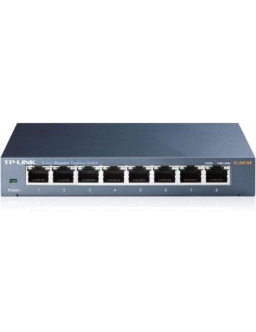 Switch TP-Link TL-SG108 V3.0 8 Puertos/ RJ-45 10/100/1000 2