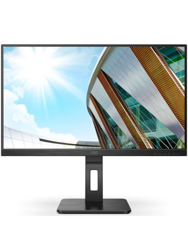 Monitor Profesional AOC U27P2CA 27"/ 4K/ Multimedia/ Regulable en altura/ Negro